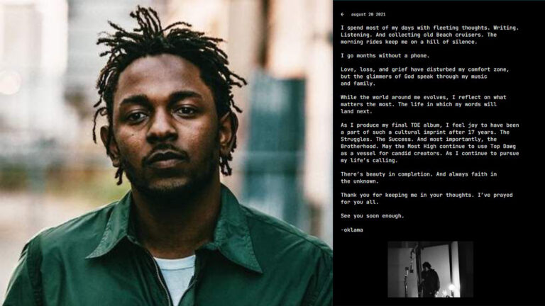 Kendrick Lamar công bố album cuối cùng anh làm việc dưới TDE